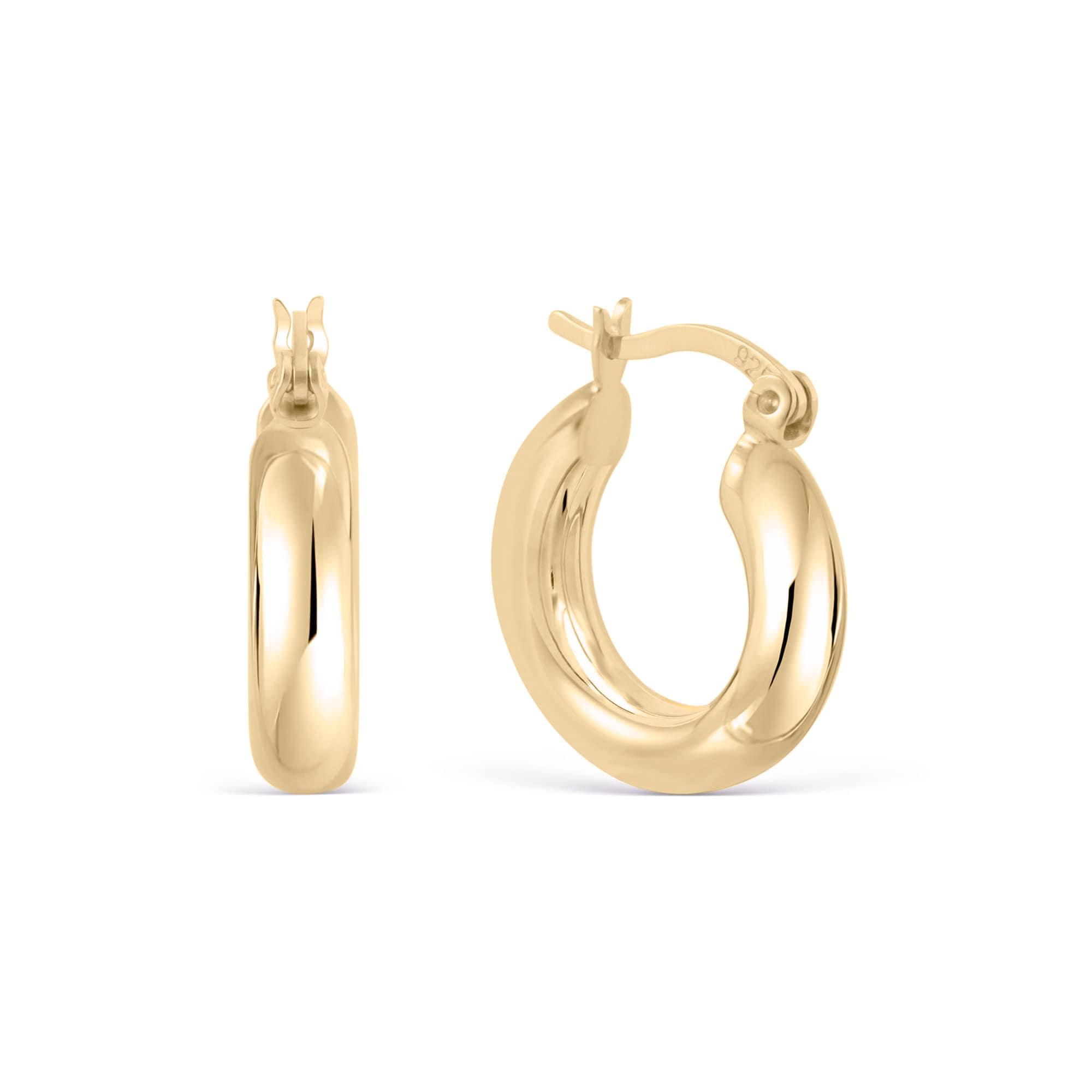 Chunky Hoop Earring - 18K Gold Vermeil - Glamour Jewelry House