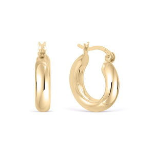 Chunky Hoop Earring - 18K Gold Vermeil - Glamour Jewelry House
