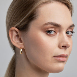 Chunky Hoop Earring - 18K Gold Vermeil - Glamour Jewelry House
