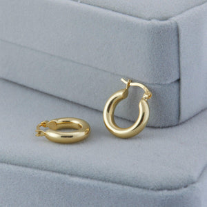 Chunky Hoop Earring - 18K Gold Vermeil - Glamour Jewelry House