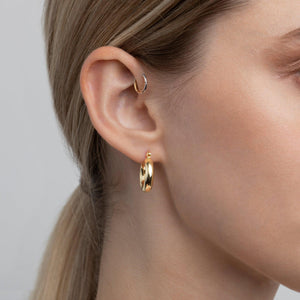 Chunky Hoop Earring - 18K Gold Vermeil - Glamour Jewelry House