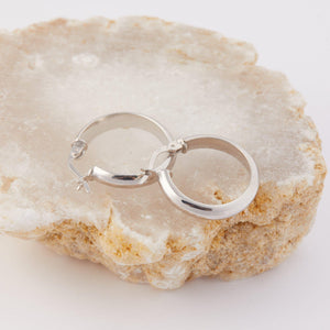 Gold Hoop Earrings - 18K Gold Vermeil - Glamour Jewelry House