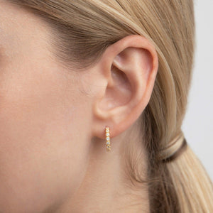 Hoop Earring - 18K Gold Vermeil - Glamour Jewelry House