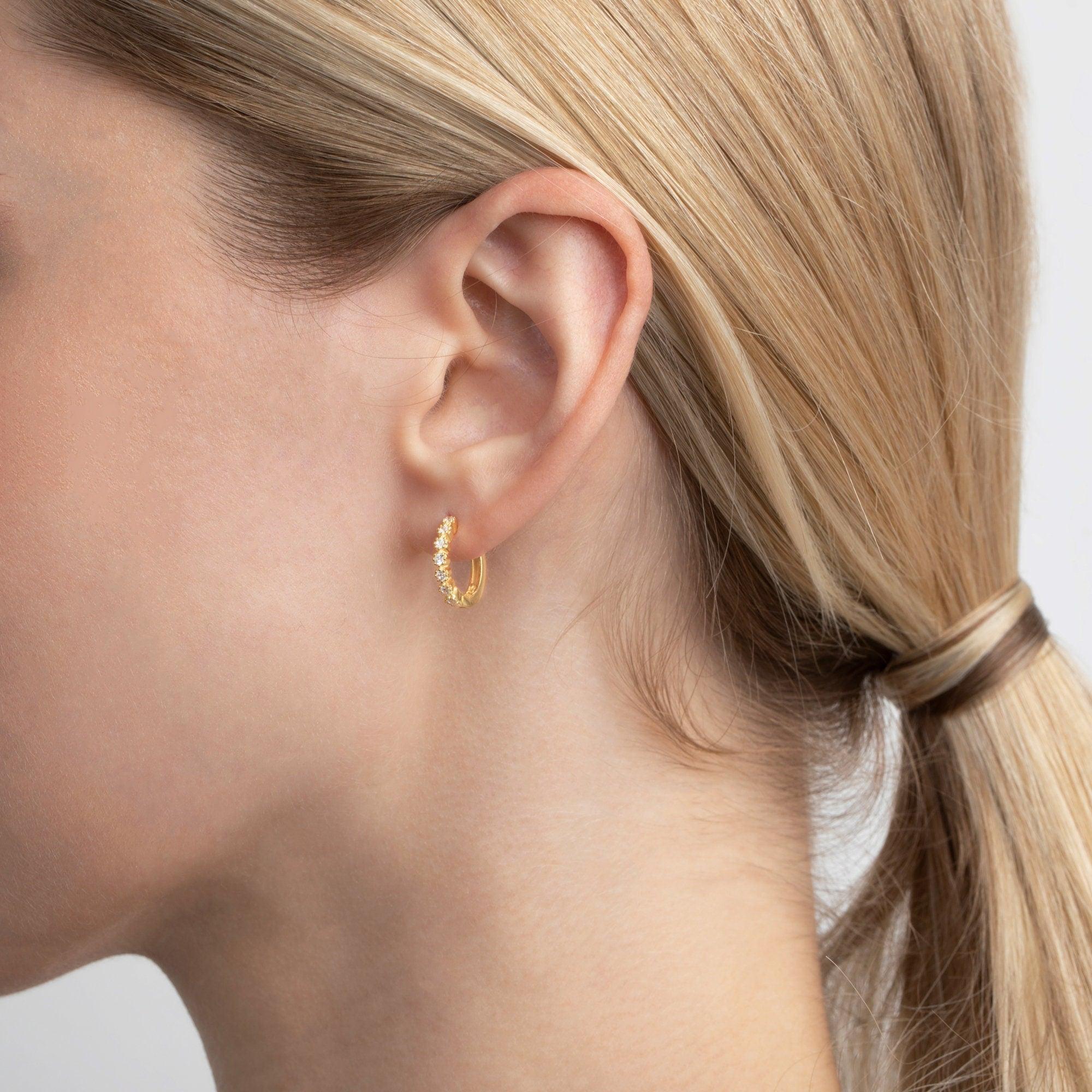 Hoop Earring - 18K Gold Vermeil - Glamour Jewelry House