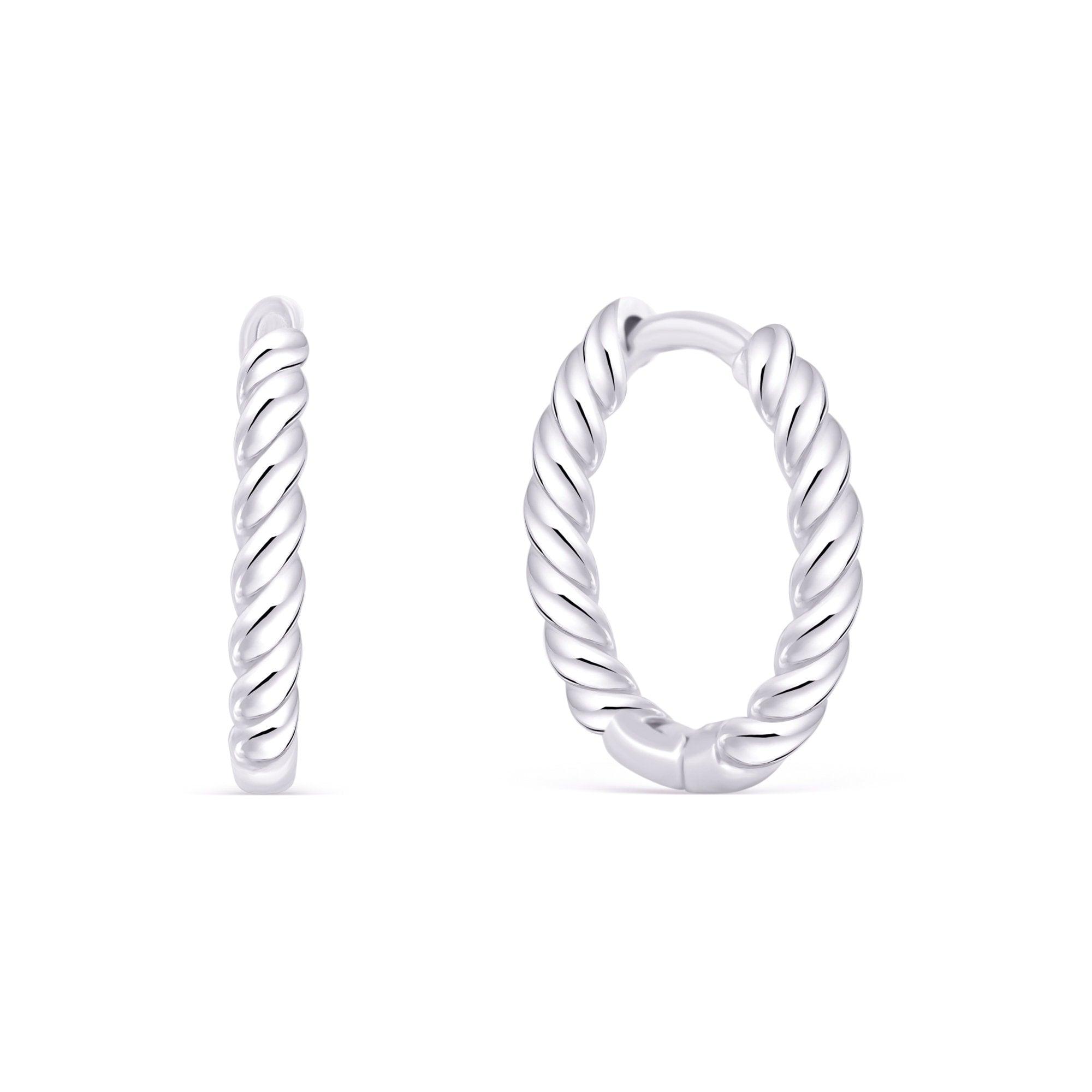 Croissant Hoop Earrings - 18K Gold Vermeil - Glamour Jewelry House