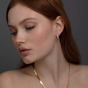 Square Hinged Hoops - 18K Gold Vermeil - Glamour Jewelry House