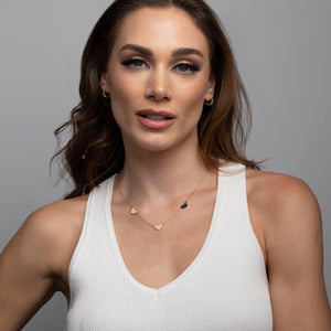 Silver Triple Heart Necklace - 18K Gold Vermeil - Glamour Jewelry House