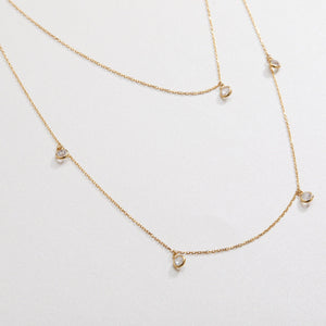 Silver Satellite Necklace - 18K Gold Vermeil - Glamour Jewelry House