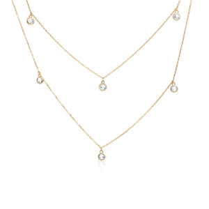 Silver Satellite Necklace - 18K Gold Vermeil - Glamour Jewelry House