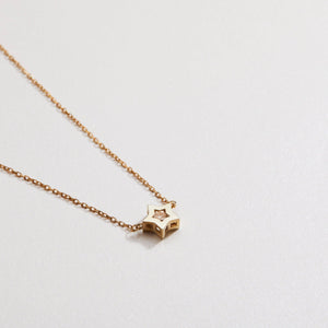 Diamond Star Necklace - 18K Gold Vermeil - Glamour Jewelry House