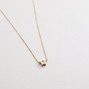 Diamond Star Necklace - 18K Gold Vermeil - Glamour Jewelry House