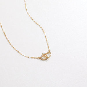 Double Heart Necklace - 18K Gold Vermeil - Glamour Jewelry House