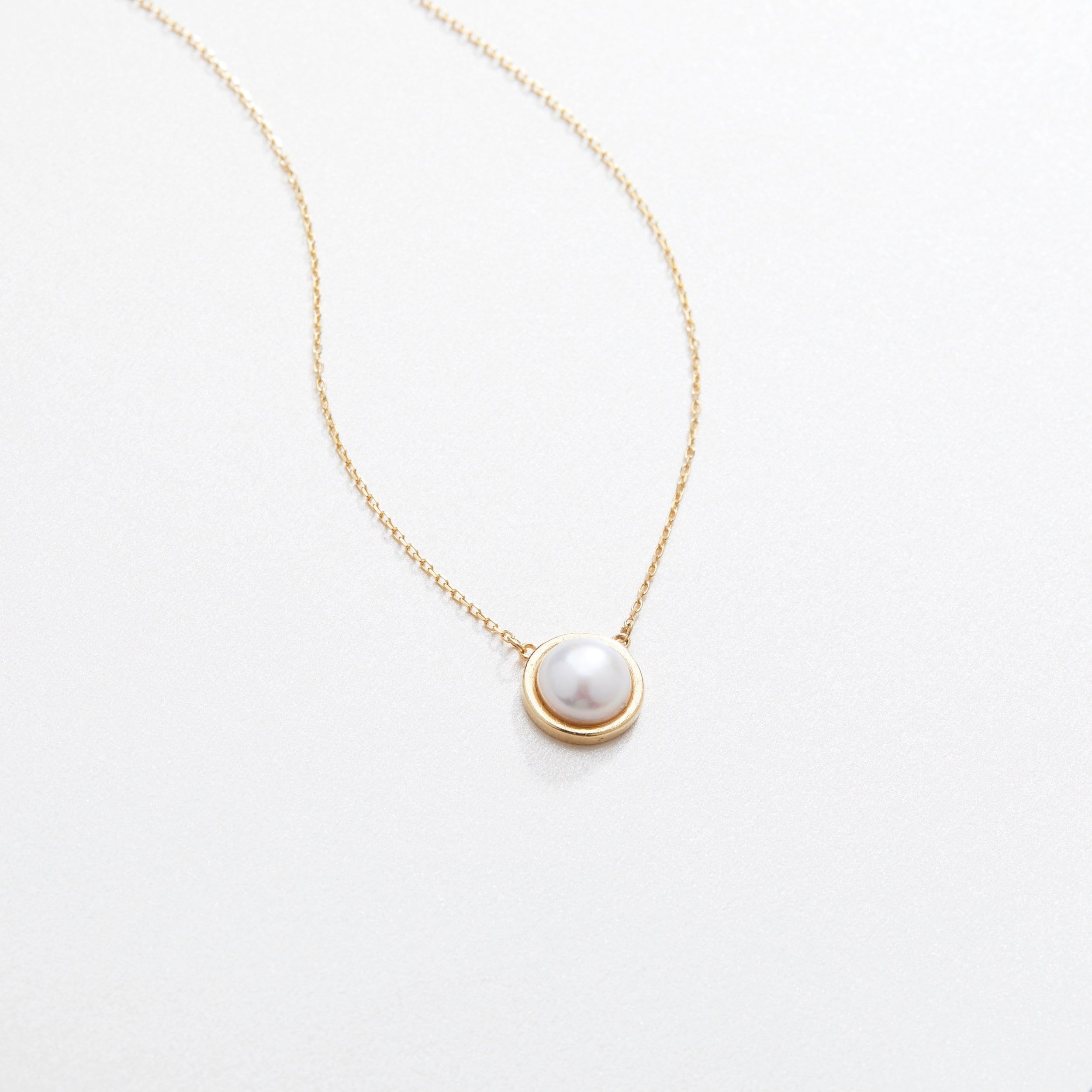 Pearl Pendant Necklace - 18K Gold Vermeil - Glamour Jewelry House