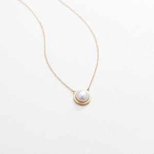 Pearl Pendant Necklace - 18K Gold Vermeil - Glamour Jewelry House