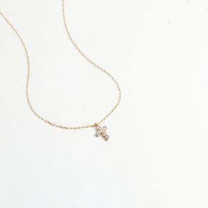 Cross Pendant Necklace - 18K Gold Vermeil - Glamour Jewelry House