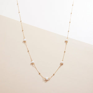 Freshwater Pearl Satellite Necklace - 18K Gold Vermeil - Glamour Jewelry House
