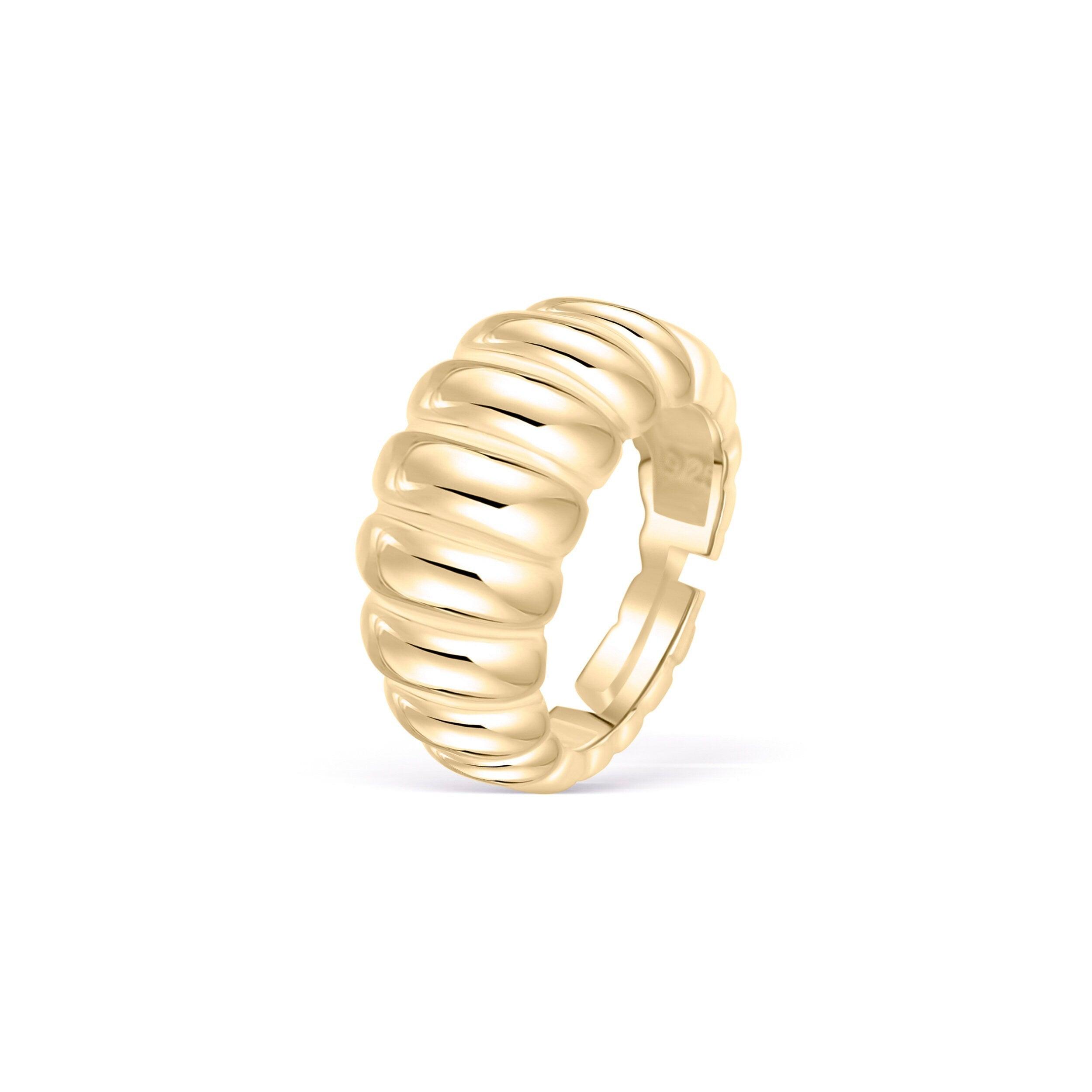 Croissant Ring - 18K Gold Vermeil - Glamour Jewelry House