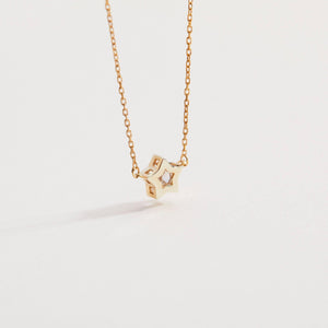 Diamond Star Necklace - 18K Gold Vermeil - Glamour Jewelry House