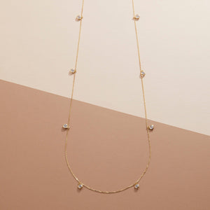 Silver Satellite Necklace - 18K Gold Vermeil - Glamour Jewelry House
