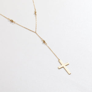 Cross Pendant Necklace - 18K Gold Vermeil - Glamour Jewelry House