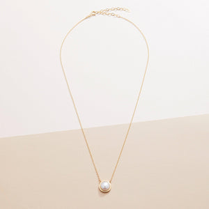 Pearl Pendant Necklace - 18K Gold Vermeil - Glamour Jewelry House