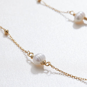 Freshwater Pearl Satellite Necklace - 18K Gold Vermeil - Glamour Jewelry House