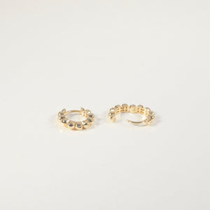 Bubble Ball Huggie Hoop Earring - 18K Gold Vermeil - Glamour Jewelry House