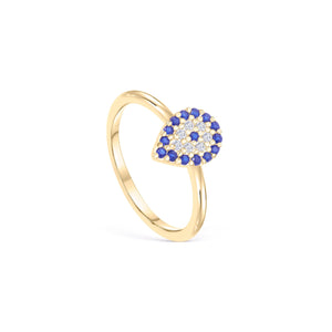 Evil Eye Ring - 18K Gold Vermeil - Glamour Jewelry House