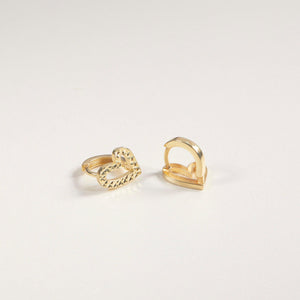 Bold Heart Earrings - 18K Gold Vermeil - Glamour Jewelry House