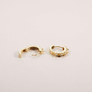 Spike Huggie Earring - 18K Gold Vermeil - Glamour Jewelry House