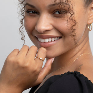 Marquise Band Ring - 18K Gold Vermeil - Glamour Jewelry House