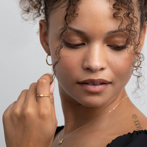 Marquise Band Ring - 18K Gold Vermeil - Glamour Jewelry House