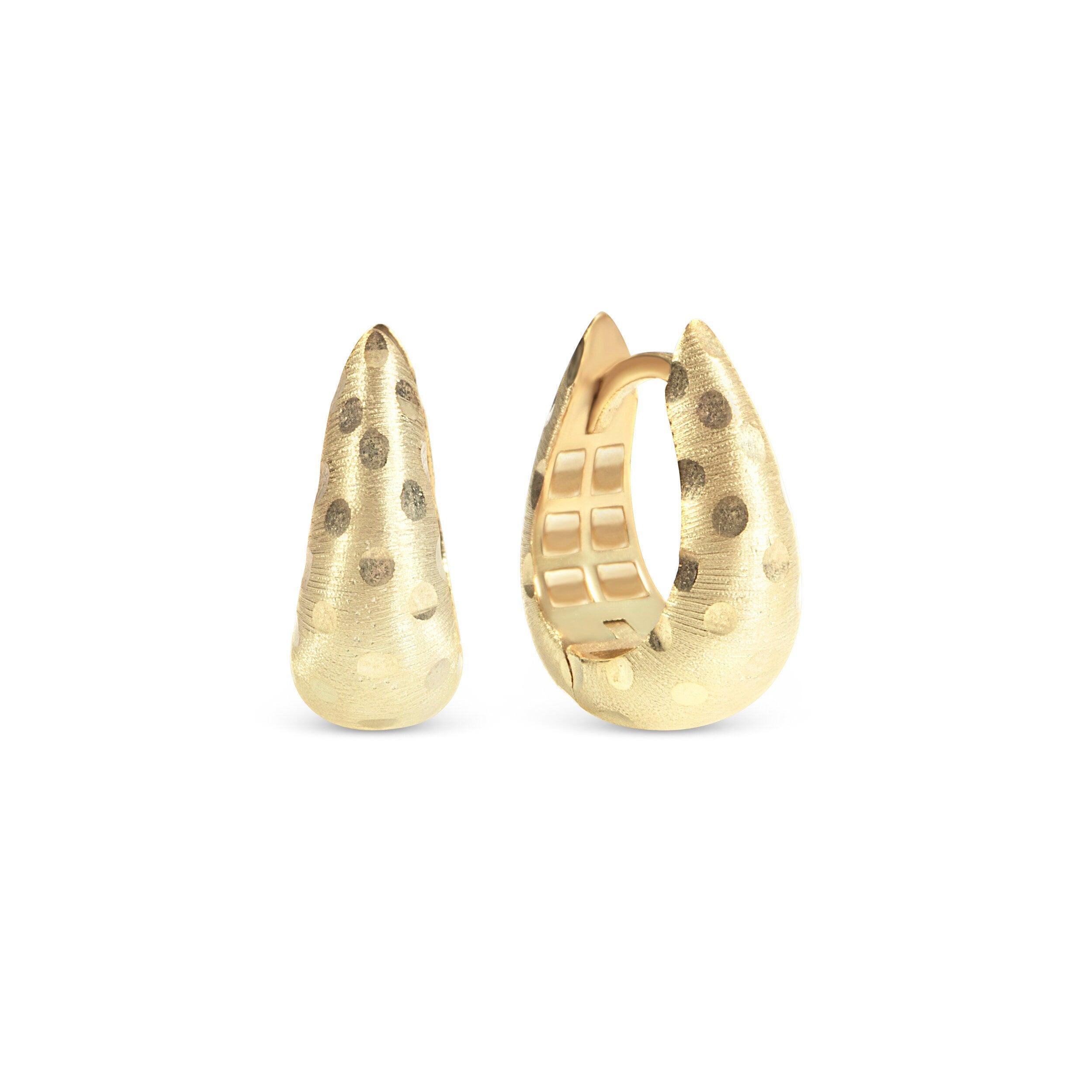 Chunky Hoop Earring - 18K Gold Vermeil - Glamour Jewelry House