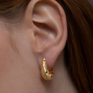 Chunky Hoop Earring - 18K Gold Vermeil - Glamour Jewelry House