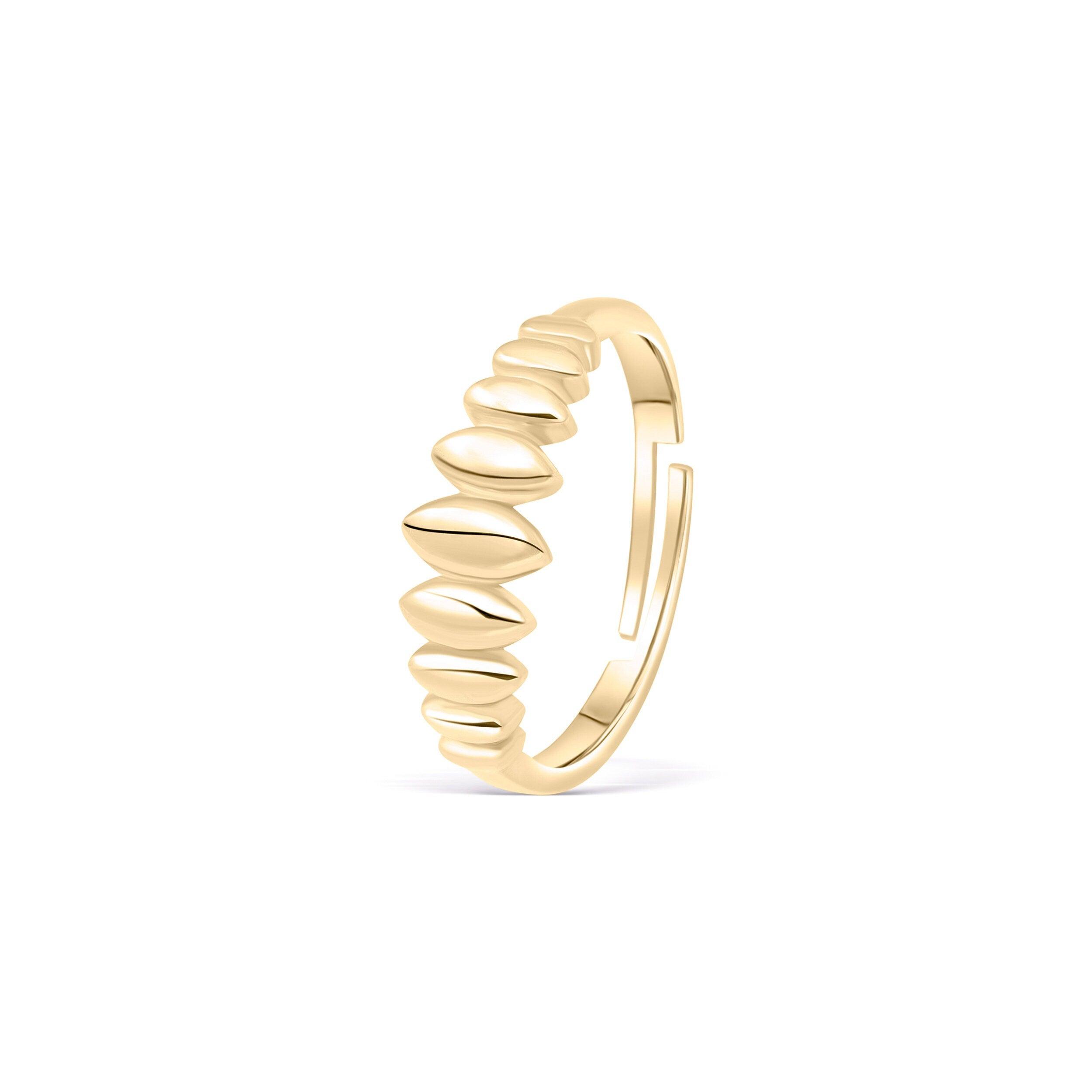 Statement Minimalist Ring - 18K Gold Vermeil - Glamour Jewelry House
