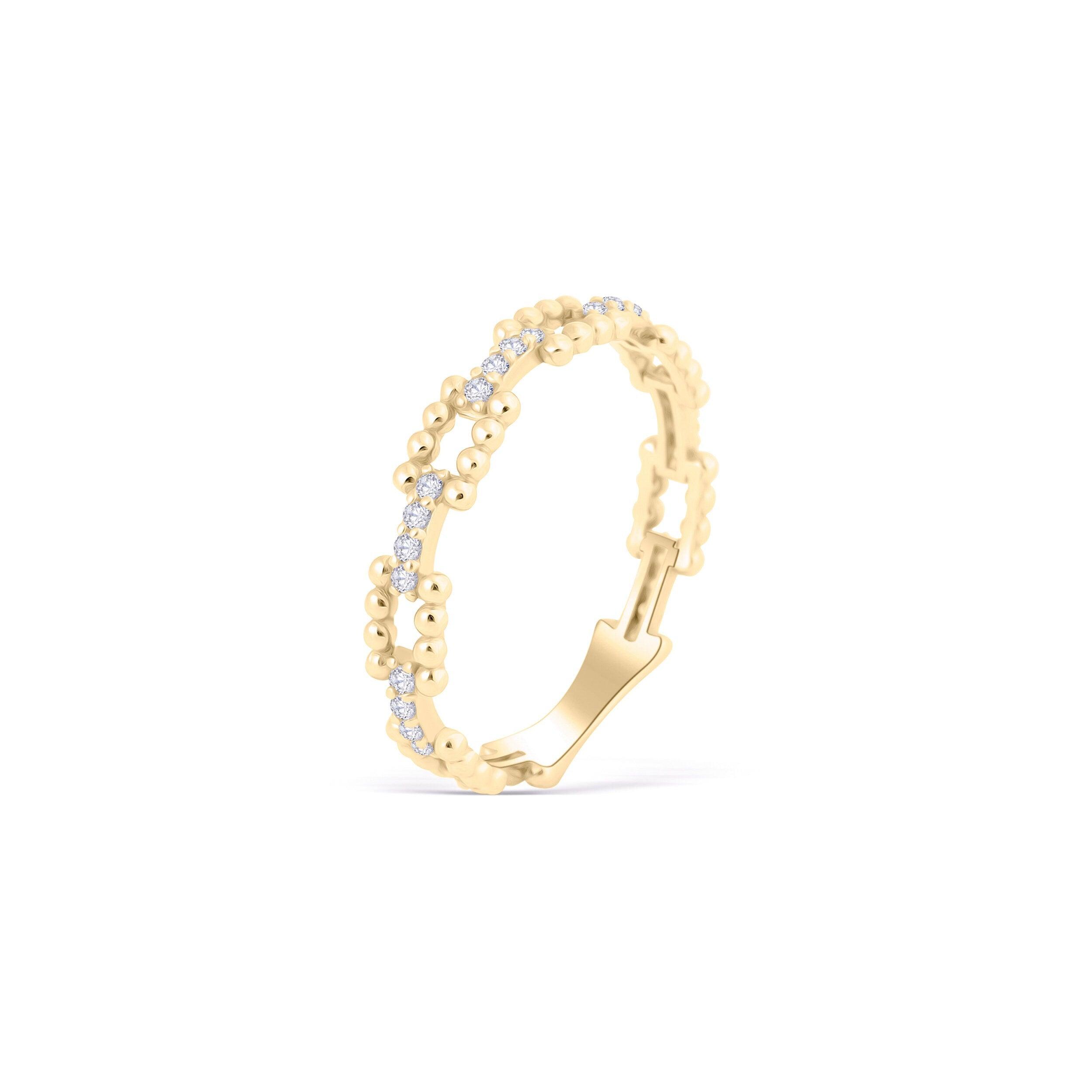 Stackable Elegant Ring - 18K Gold Vermeil - Glamour Jewelry House