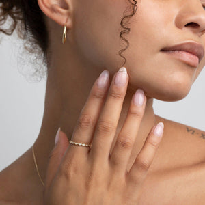 Marquise Band Ring - 18K Gold Vermeil - Glamour Jewelry House