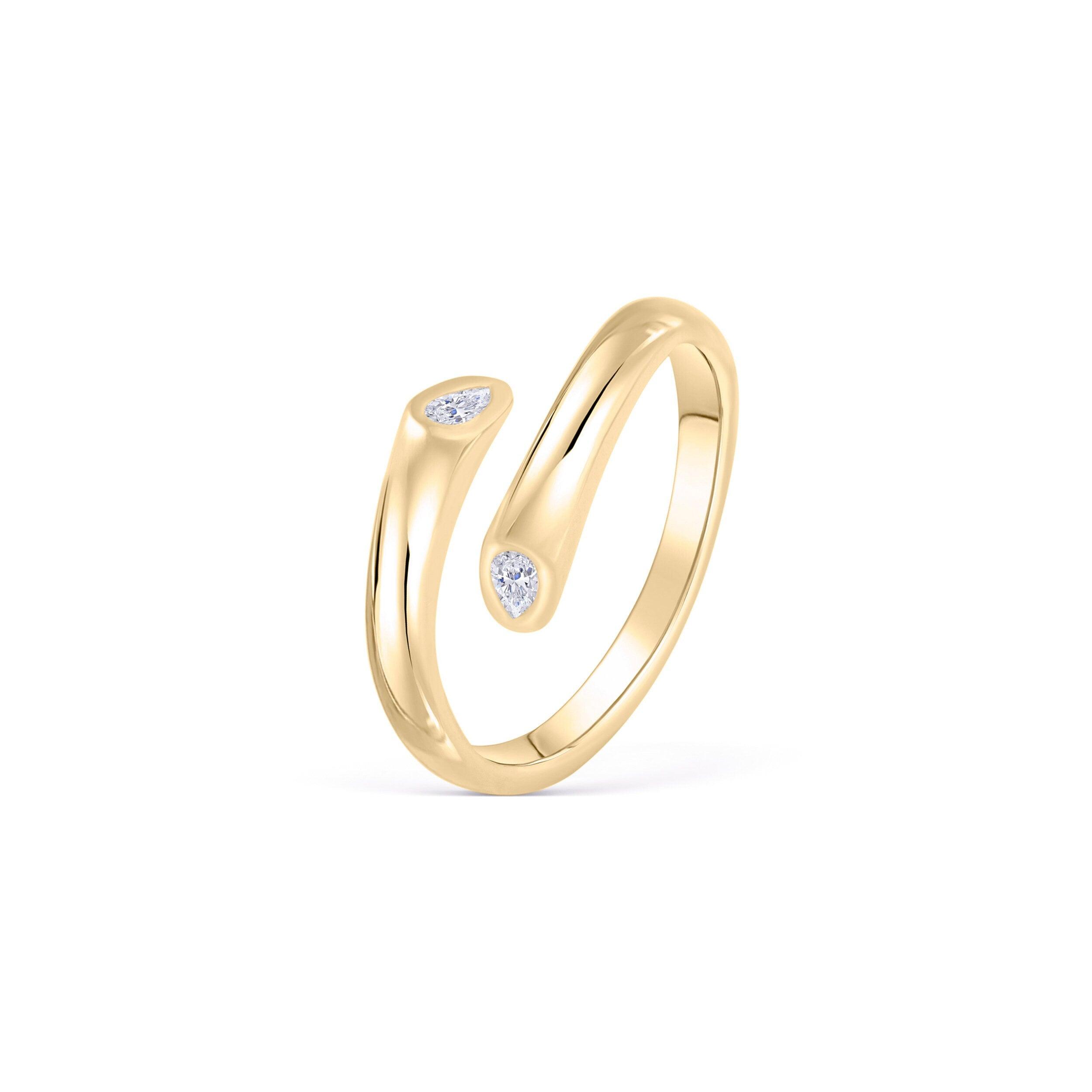 Wrap Around Ring - 18K Gold Vermeil - Glamour Jewelry House