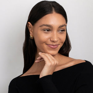 Gold Triple Hoop Earrings - Glamour Jewelry House