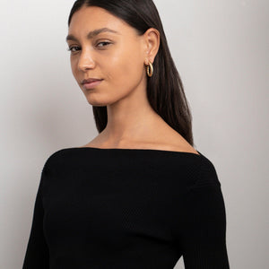 Twisted Hoop Earrings - Glamour Jewelry House