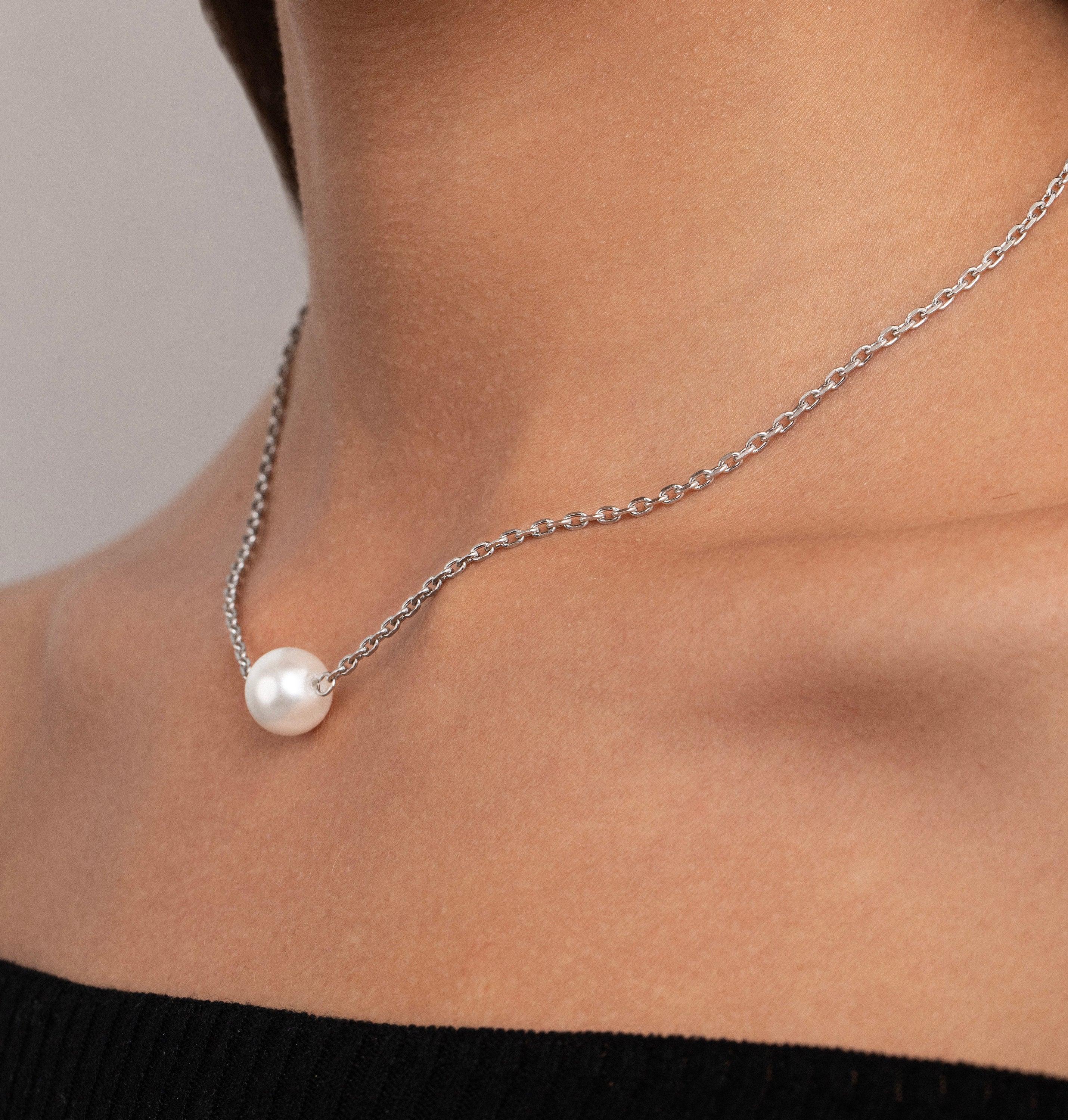 Single Pearl Necklace - Glamour Jewelry House