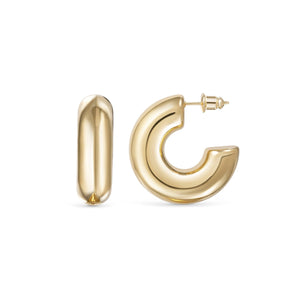 Chunky Hoop Earrings - Glamour Jewelry House