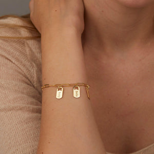 Multiple Name Bracelet - 18K Gold Vermeil - Glamour Jewelry House