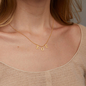Name Necklace - 18K Gold Vermeil - Glamour Jewelry House