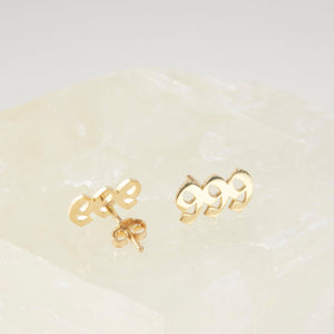 Angel Number Earrings - 18K Gold Vermeil - Glamour Jewelry House