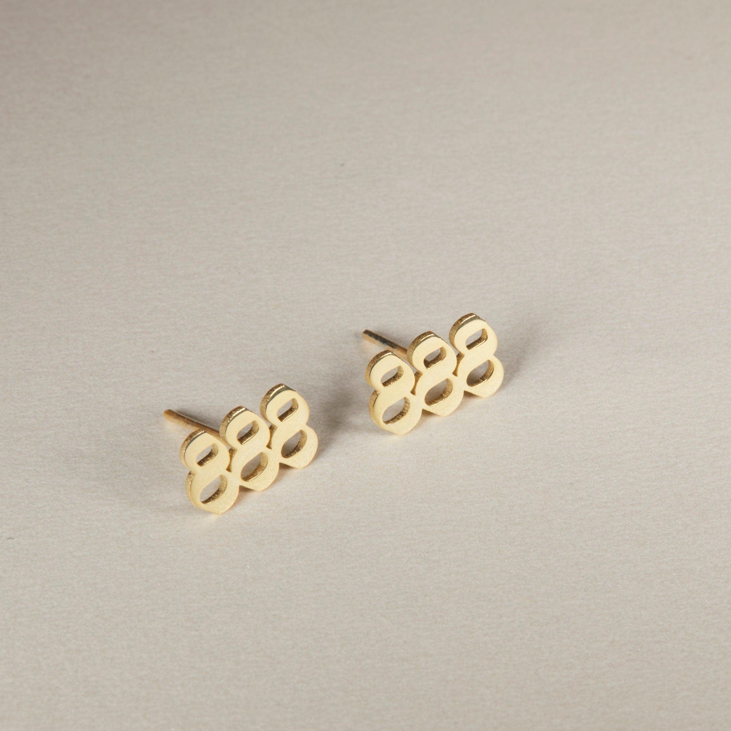 Angel Number Earrings - 18K Gold Vermeil - Glamour Jewelry House