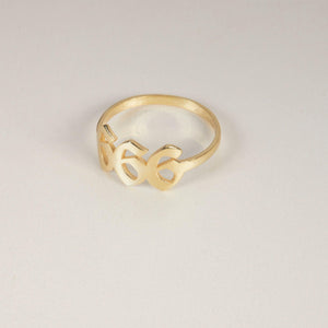 Angel Number Ring - 18K Gold Vermeil - Glamour Jewelry House