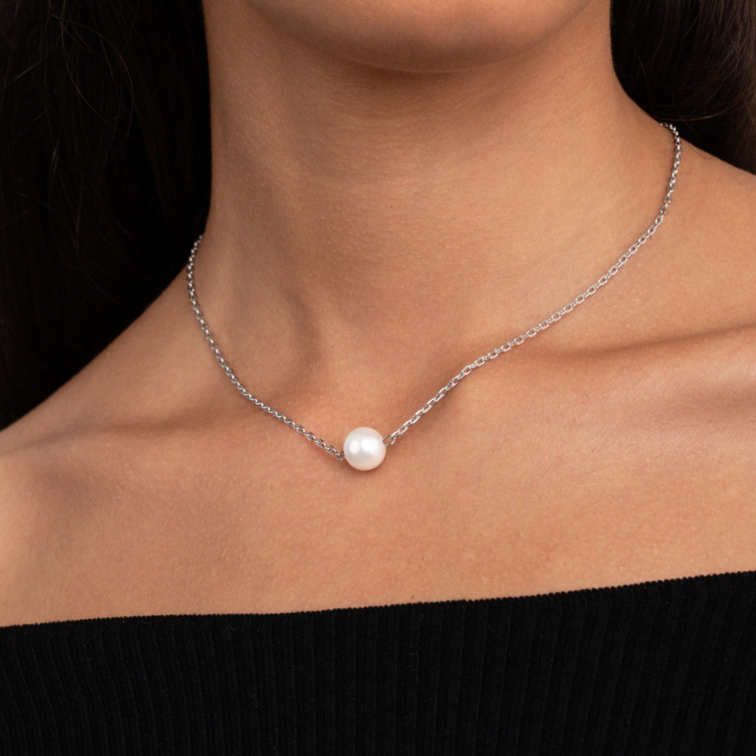 Single Pearl Necklace - Glamour Jewelry House