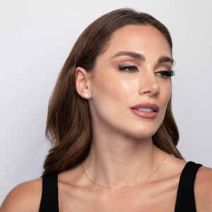 Evil Eye Stud Earrings - 18K Gold Vermeil - Glamour Jewelry House