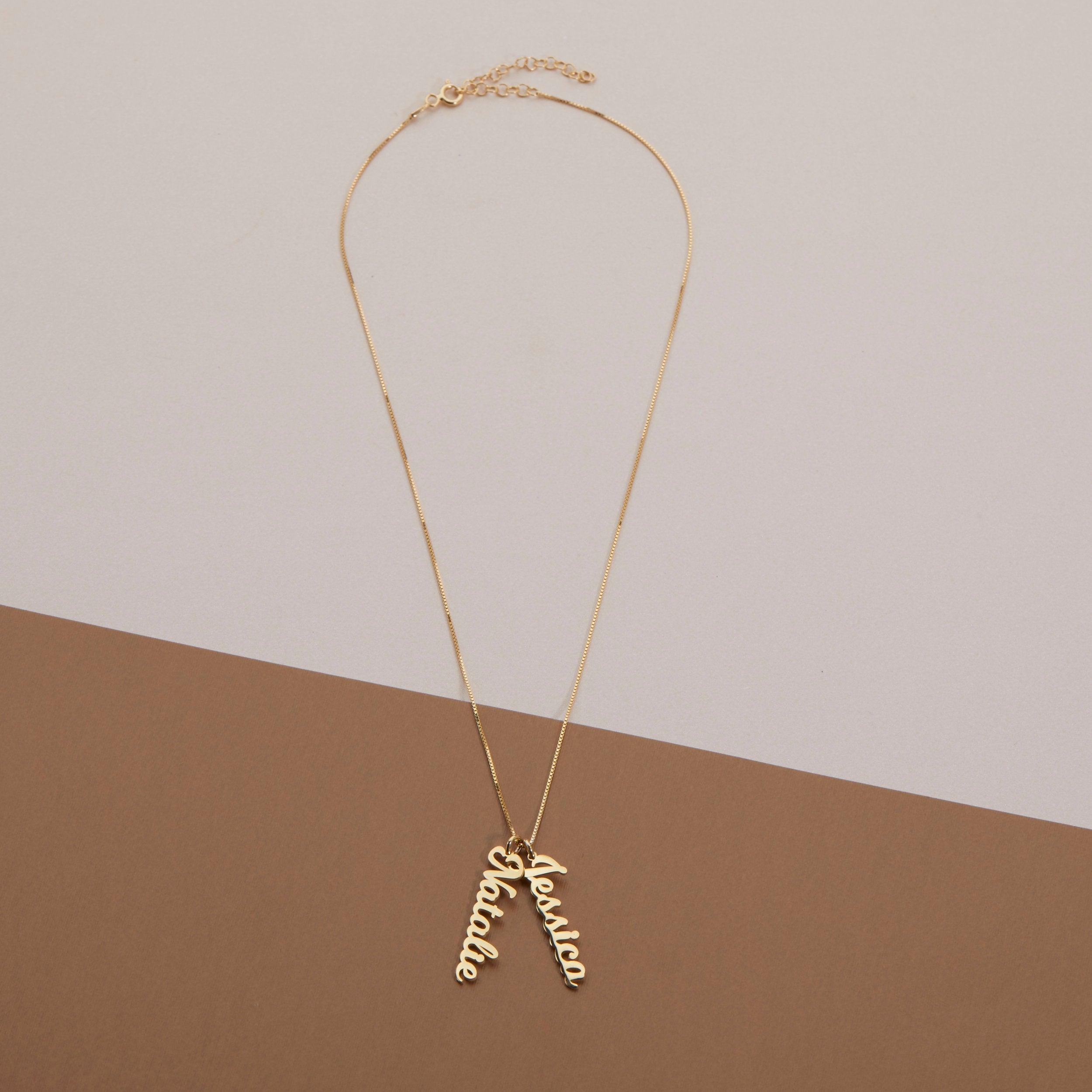 Multiple Name Necklace - 18K Gold Vermeil - Glamour Jewelry House